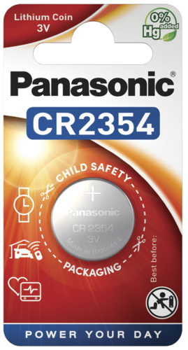 Батарейки Panasonic CR-2354EL/1B дисковые литиевые Lithium Power в блистере 1шт фото