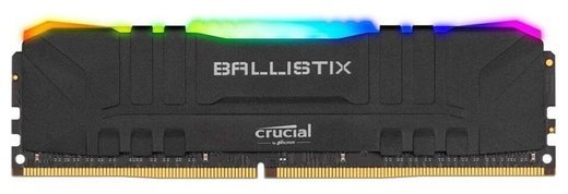 Память оперативная DDR4 16Gb Crucial Ballistix Black RGB 3200MHz CL16 (BL16G32C16U4BL) фото
