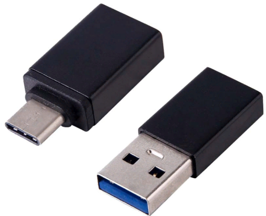 Переходник с USB 3.0 на USB 3.1 Type-C, черный фото