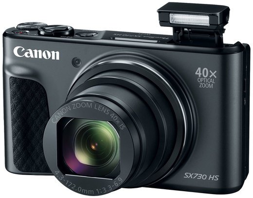 Цифровой фотоаппарат Canon PowerShot SX730 HS черный фото