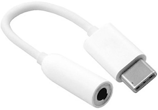 Адаптер для наушников 3.5 мм USB 3.1 Type-C, белый фото