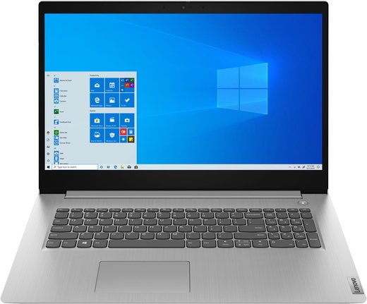 Ноутбук Lenovo IdeaPad 3 17ADA05 (Athlon 3150U 2400MHz/17.3"/1600X900/4Gb/SDD 128Gb/AMD Radeon/W10 Home) серый фото