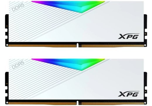 Память оперативная DDR5 32Gb (2x16Gb) Adata XPG Lancer 5600MHz RGB, белый радиатор фото