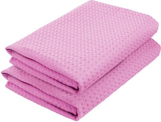 Комплект полотенец вафельных Home One 45х70 (2шт), розовый фото
