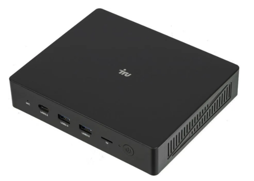 Неттоп IRU 110PGL (Cel J4125/4Gb/SSD128Gb/UHDG 600 CR/DOS/GbitEth/WiFi/BT) черный фото