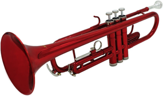 Труба Bb B Flat латунная, красный фото