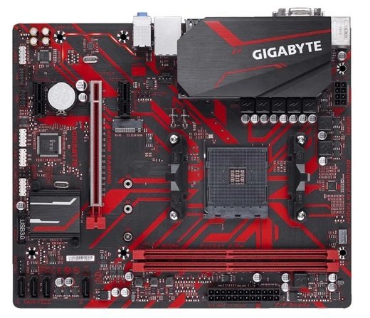 Материнская плата Gigabyte B450M GAMING Soc-AM4 AMD B450 2xDDR4 mATX AC`97 8ch(7.1) GbLAN RAID+VGA+DVI+HDMI фото