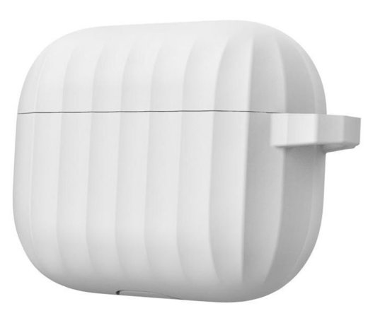 Защитный чехол Dirose для наушников Apple Airpods 3 / Airpods Pro, силиконовый, белый фото