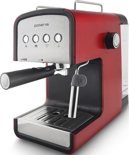 Кофеварка эспрессо Polaris PCM 1516E Adore Crema 850Вт красный фото