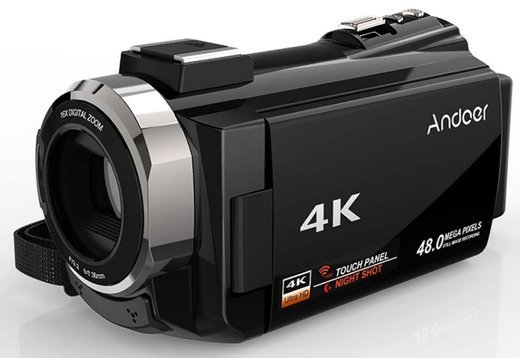 Видеокамера Цифровая Andoer 524KM 4K 1080P 48MP WiFi фото