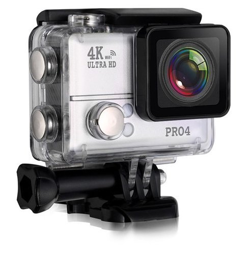 Экшн-камера PRO4 4K WIFI, серебристый фото