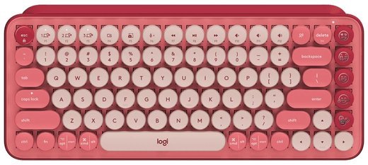 Механическая клавиатура Logitech POP Keys , розовый/красный фото