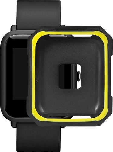 Защитный чехол Bakeey для часов Xiaomi Huami Amazfit Bip, черный/ярко-желтый фото
