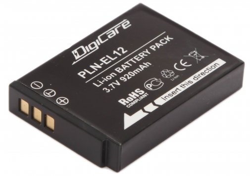 Аккумулятор DigiCare PLN-EL12 / EN-EL12 для CoolPix S800c, S6200, S6300, S8200, S9300, P310, AW100 фото