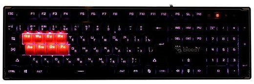 Клавиатура A4 Bloody B3370R USB, черный фото