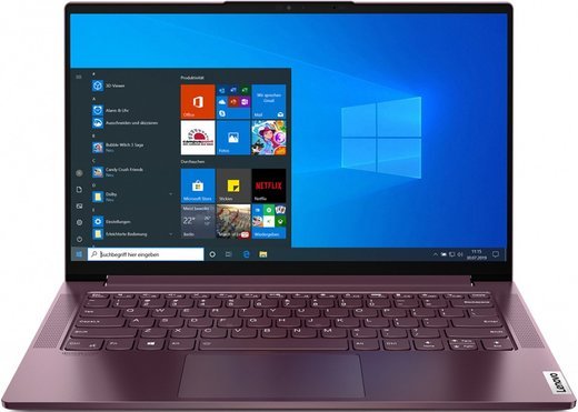 Ноутбук Lenovo Yoga Slim7 14IIL05 (Intel Core i5 1035G4/16Gb/SSD512Gb/Intel Iris Plus Graphics/14"/IPS/FHD (1920x1080)/Windows 10) лиловый фото