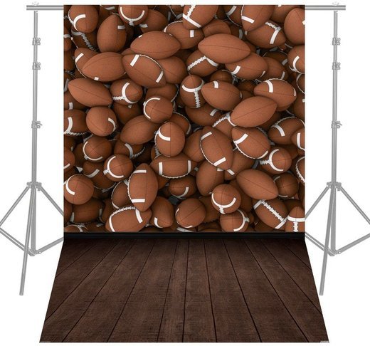 Фон Andoer 2,1 x 1,5 м, футбольные мячи фото