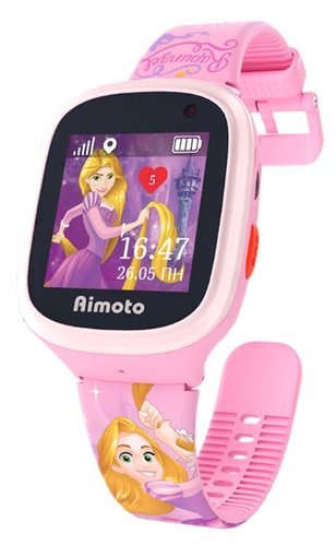 Детские умные часы Кнопка жизни AIMOTO Рапунцель, розовый фото