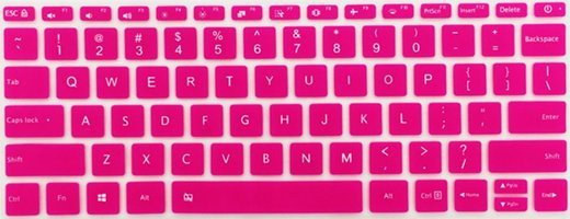 Силиконовый чехол для клавиатуры Xiaomi AIR 15.6“, розовый фото