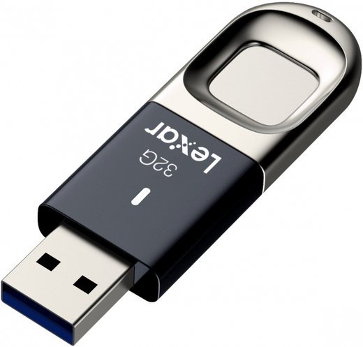 Флеш-накопитель Lexar JumpDrive Fingerprint F35 USB 3.0 32GB фото