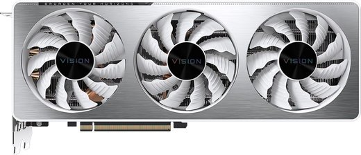 Видеокарта Gigabyte PCI-E 4.0 GV-N3070VISION OC-8GD NVIDIA GeForce RTX 3070 8192Mb 256 GDDR6 1725/14000/HDMIx2/DPx2/HDCP Ret фото