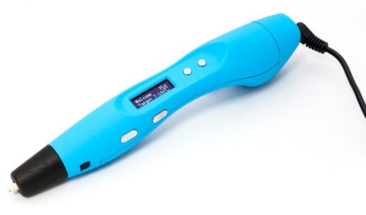 3D ручка MyRiwell (EasyReal) RP400A с OLED дисплеем (3-го поколения), голубая фото