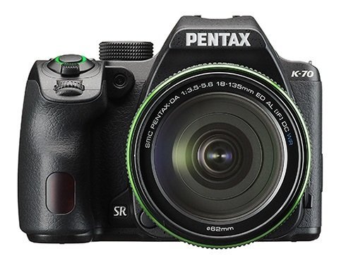Зеркальный фотоаппарат PENTAX K-70 + объектив DA 18-135WR черный фото