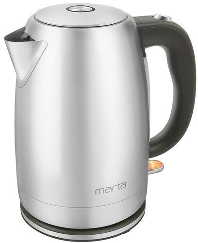 Чайник MARTA MT-4558 серый жемчуг фото