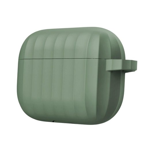 Защитный чехол Dirose для наушников Apple Airpods 3 / Airpods Pro, силиконовый, зеленый фото