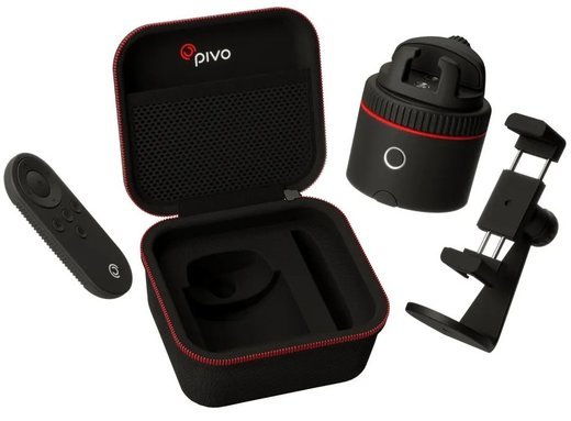 Стартовый набор PIVO RED (Умный стабилизатор-держатель для телефона Pivo Pod Red + держатель Smart Mount + чехол) фото