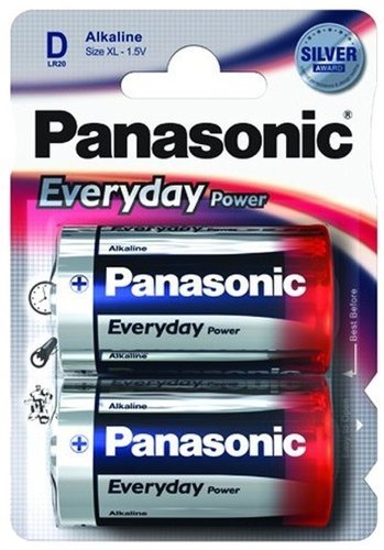 Батарейки Panasonic LR20EPS/2BP RU D щелочные Everyday Power в блистере 2шт фото