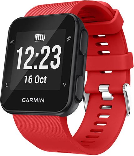 Силиконовый ремешок для часов Garmin Forerunner 35, красный фото