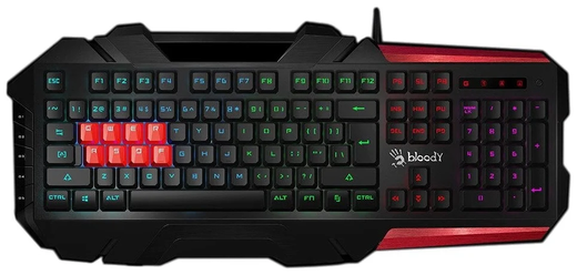 Механическая клавиатура A4Tech Bloody B3590R, черный/красный фото