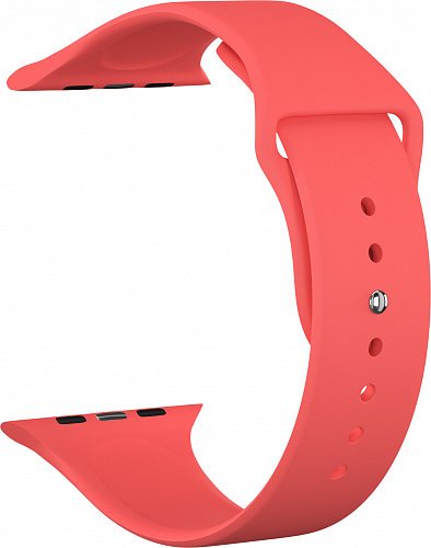 Ремешок силиконовый для Apple Watch 40мм, красный фото