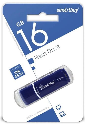 Флеш-накопитель Smartbuy Crown USB 3.0 16GB, синий фото
