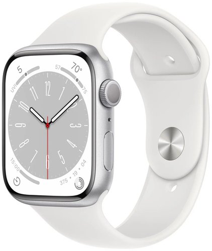 Умные часы Apple Watch Series 8, 45мм Aluminium Case, серебристый (MP6N3) фото