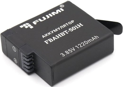 Аккумулятор Fujimi FBAHBT-501H для экшен камер GoPro 5/6/7 1220 mAh фото