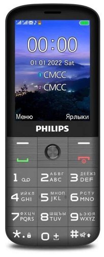 Мобильный телефон Philips Xenium E227 Темно-серый фото
