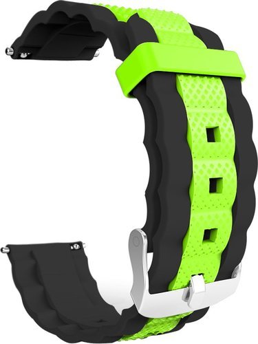 Ремешок 20 мм для Amazfit GTS Smart Watch, черный и зеленый фото