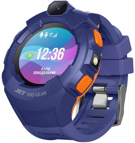 Смарт-часы Jet Kid Gear 50мм 1.44" TFT оранжевый (GEAR BLUE+ORANGE) фото