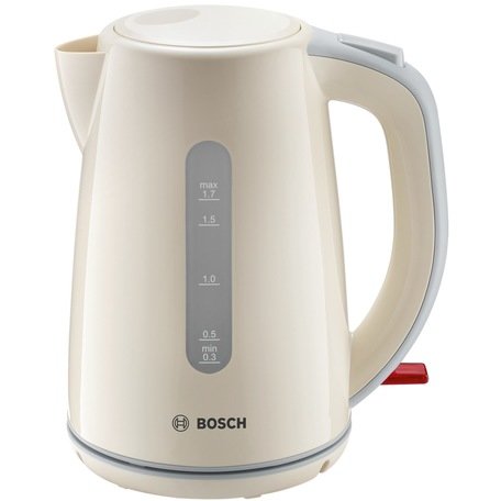 Чайник Bosch TWK7507 1.7л. 2200Вт бежевый/серый (пластик) фото