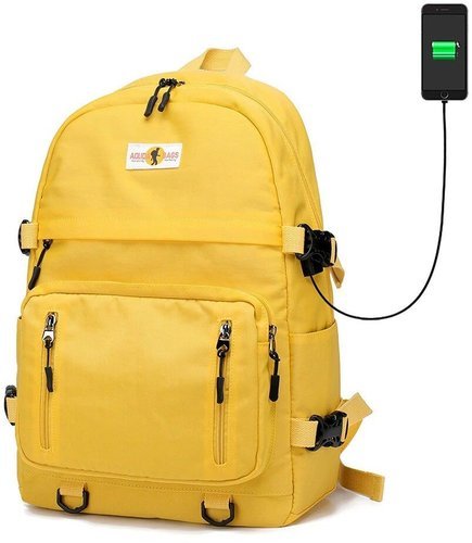 Рюкзак Aolida 5013 для ноутбука 18", женский, желтый фото