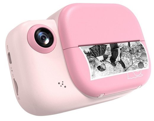 Цифровая камера детская моментальная камера 3,0- дюймовый большой экран 1080P, розовый фото