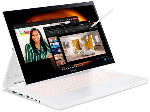 Ноутбук Acer ConceptD 7 Ezel CC715-72G-71LL (Core i7 11800H /64Gb /SSD1Tb/+1Tb/RTX3080 8Gb/15.6"/3840x2160/W11 Pro) белый фото