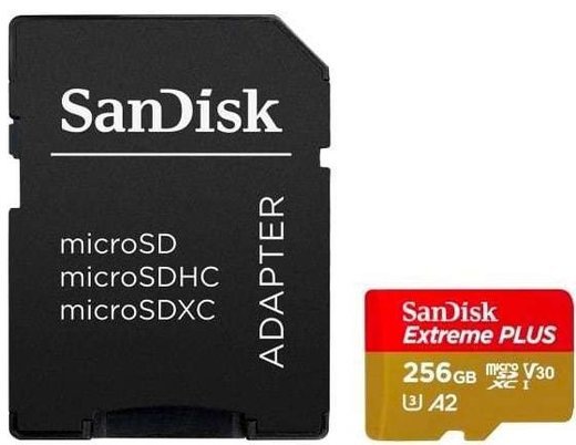Карта памяти SanDisk microSDXC Extreme UHS-I U3 V30 A2 (190/130MB/s) 256GB фото