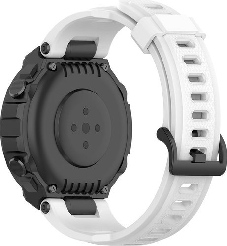 Силиконовый ремешок для часов Amazfit T-Rex / Ares 22 мм, белый фото