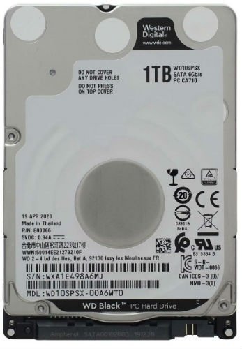 Жесткий диск HDD 2.5" WD Black 1Tb (WD10SPSX) фото
