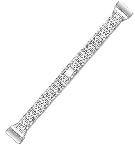 Ремешок для браслета Fitbit Charge3, нержавеющая сталь серебро фото