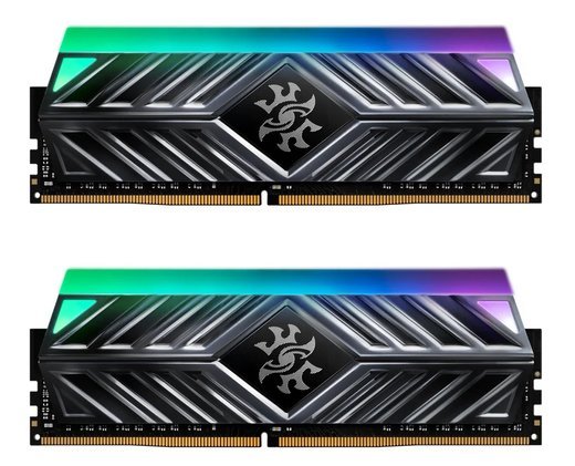 Память оперативная DDR4 16Gb (2x8Gb) Adata XPG Spectrix D41 3200MHz RGB, серый радиатор фото