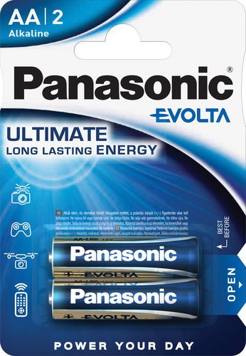 Батарейки Panasonic LR6EGE/2BP AA щелочные Evolta в блистере 2шт фото